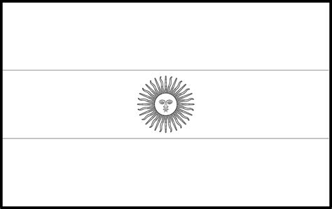 argentina flag for coloring